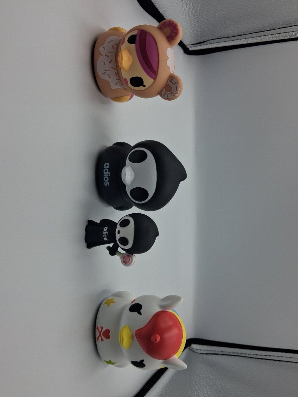 3 Tokidoki Duckz Adios Donutella Stellina Rubber Ducks EUC + Adios Mini Figure